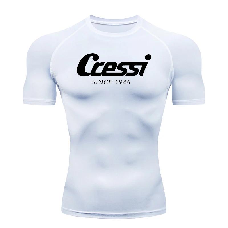 Camiseta de protección solar para surf de hombre, traje de buceo, protección contra erupciones, traje de baño, manga corta ajustada, natación, flotante, protección UV, traje de buceo
