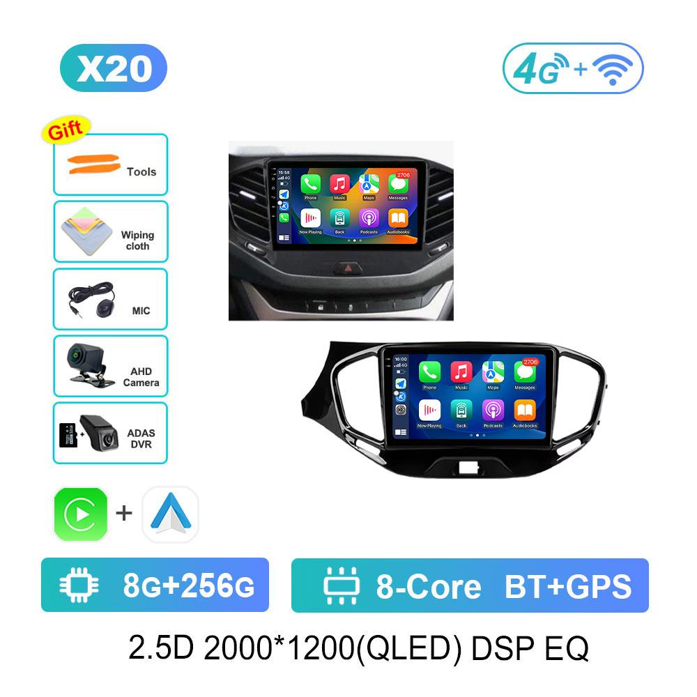 Bluetooth WiFi GPS Navigation Android 14 System for LADA Vesta Cross Sport 2015 - 2020 IPS Screen Car Radio Multimedia player 4G