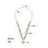 2025 New Products Hot Selling Small Fresh Multi layer Stacked Fashion Alloy Small Flower Pendant Necklace Clavicle Chain for Women