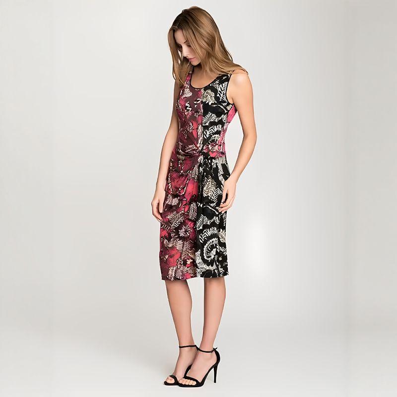 

Cotton Elastic Print Vest Dress Chubby Girl Spring/Summer High Waist Cheongsam Dress Fashion Plus Size Women s Shoelace Adjustable 615 Red and Black S