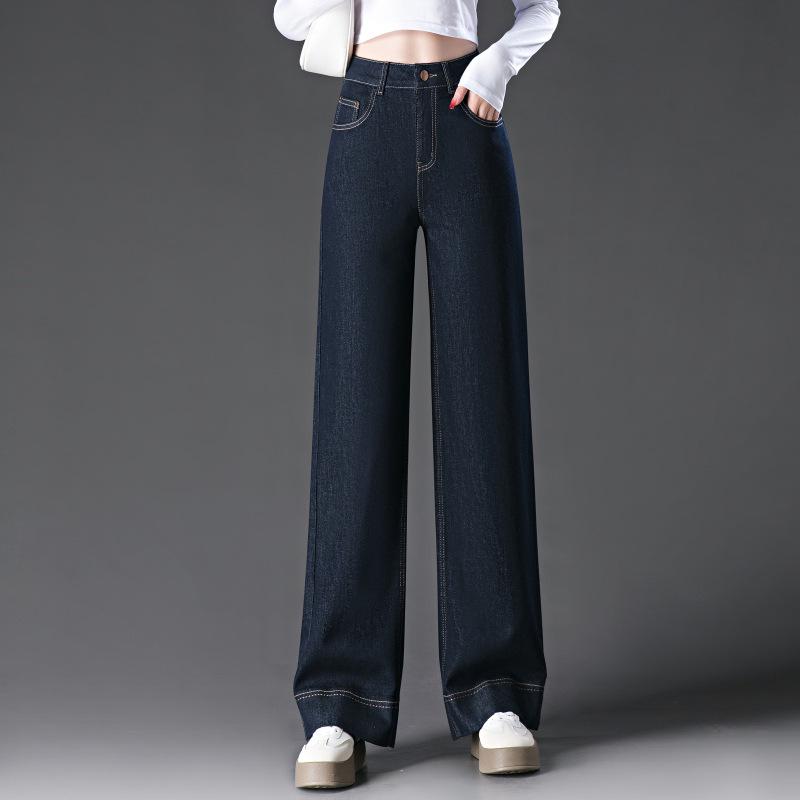 

1061 Women s Retro High-Waist Wide-Leg Jeans – Slimming, Petite Fit M синий