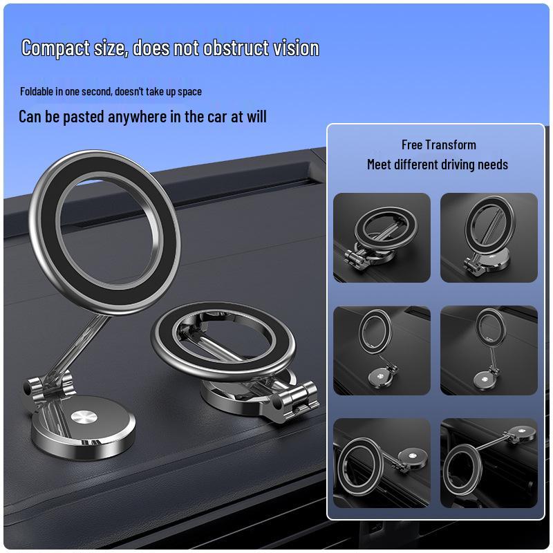 360° Rotating Zinc Alloy Magnetic Car Phone Holder