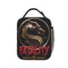 Mortal Kombat Retro Dragon Logo Insulated Lunch Bag Leakproof Scorpion Mk11 Meal Container Cooler Bag Tote Lunch Box Work