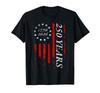 250 Years 13-Star Betsy Ross American Flag 4th of July 1776 T-Shirt