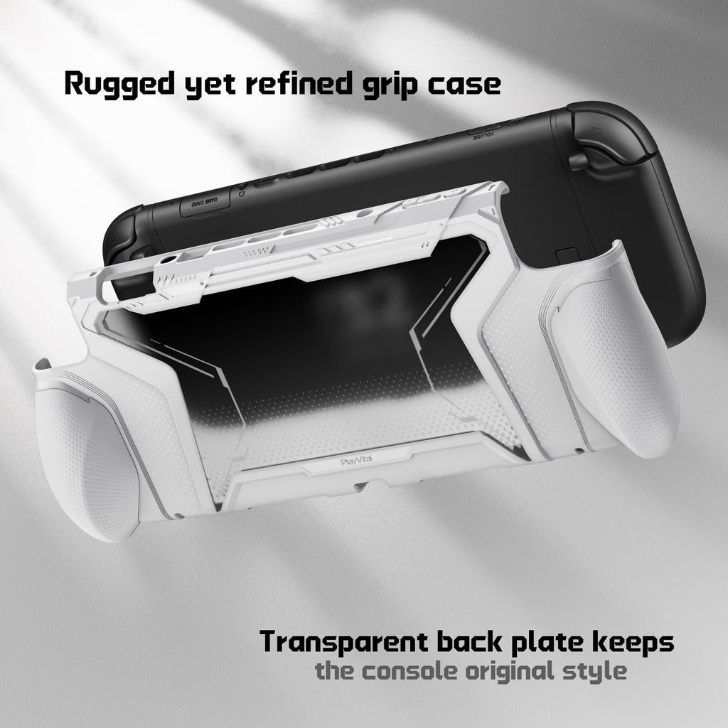 PlayVital Nintendo Switch 2 Protective TPU Case Cover with Interchangeable Charging Dock Thumb Grip Ergonomic Improved Grip BEYOND-GRIP (2025) Grips,