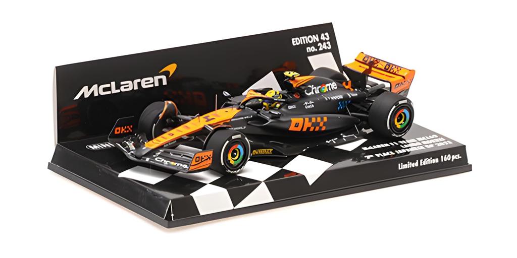 Minichamps Scale McLaren F1 Team MCL60 2023 F1 Japanese Grand Prix 2nd Place Norris 1/43 #4 L. [Resin]