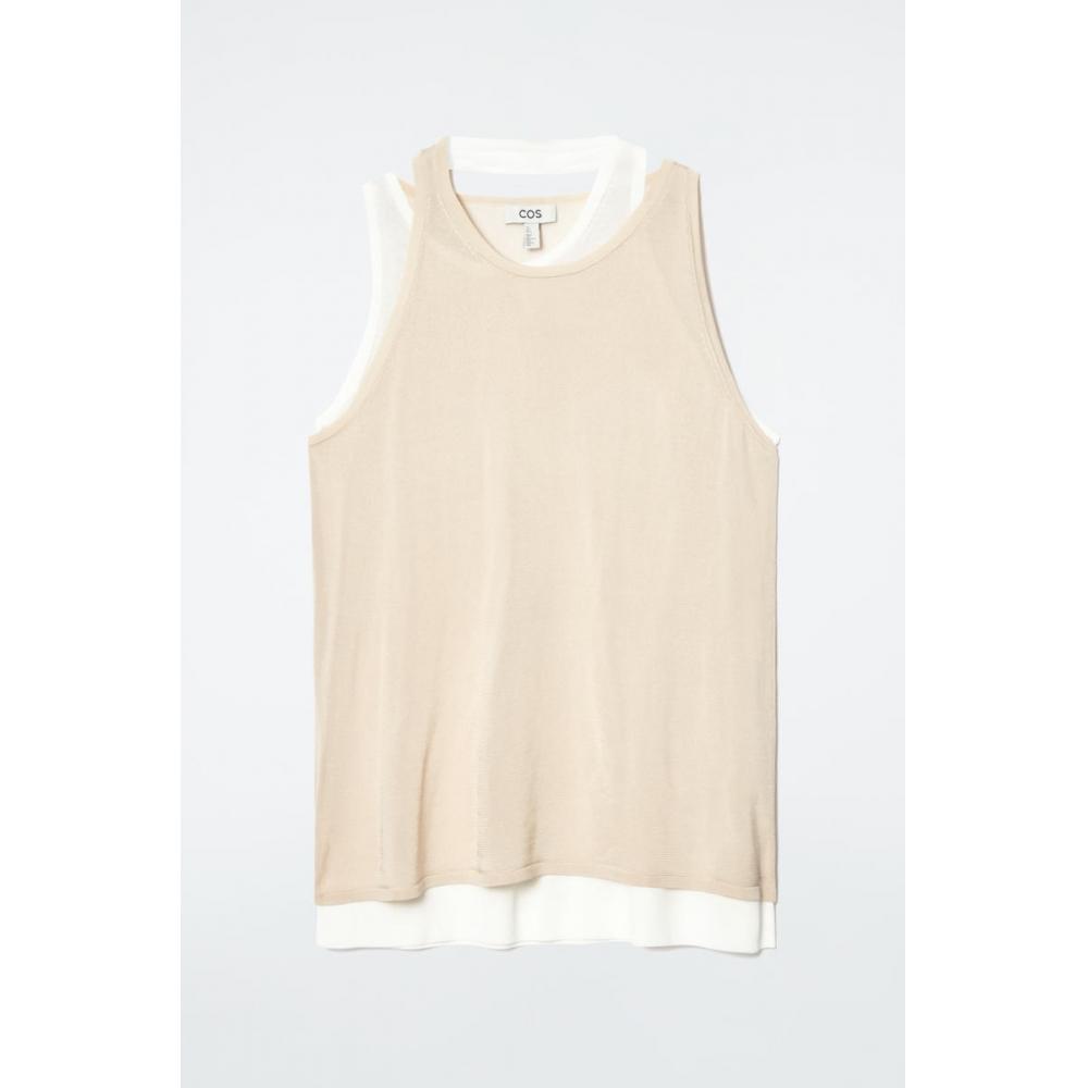 

Многослойная трикотажная майка COS Japan navycream/S