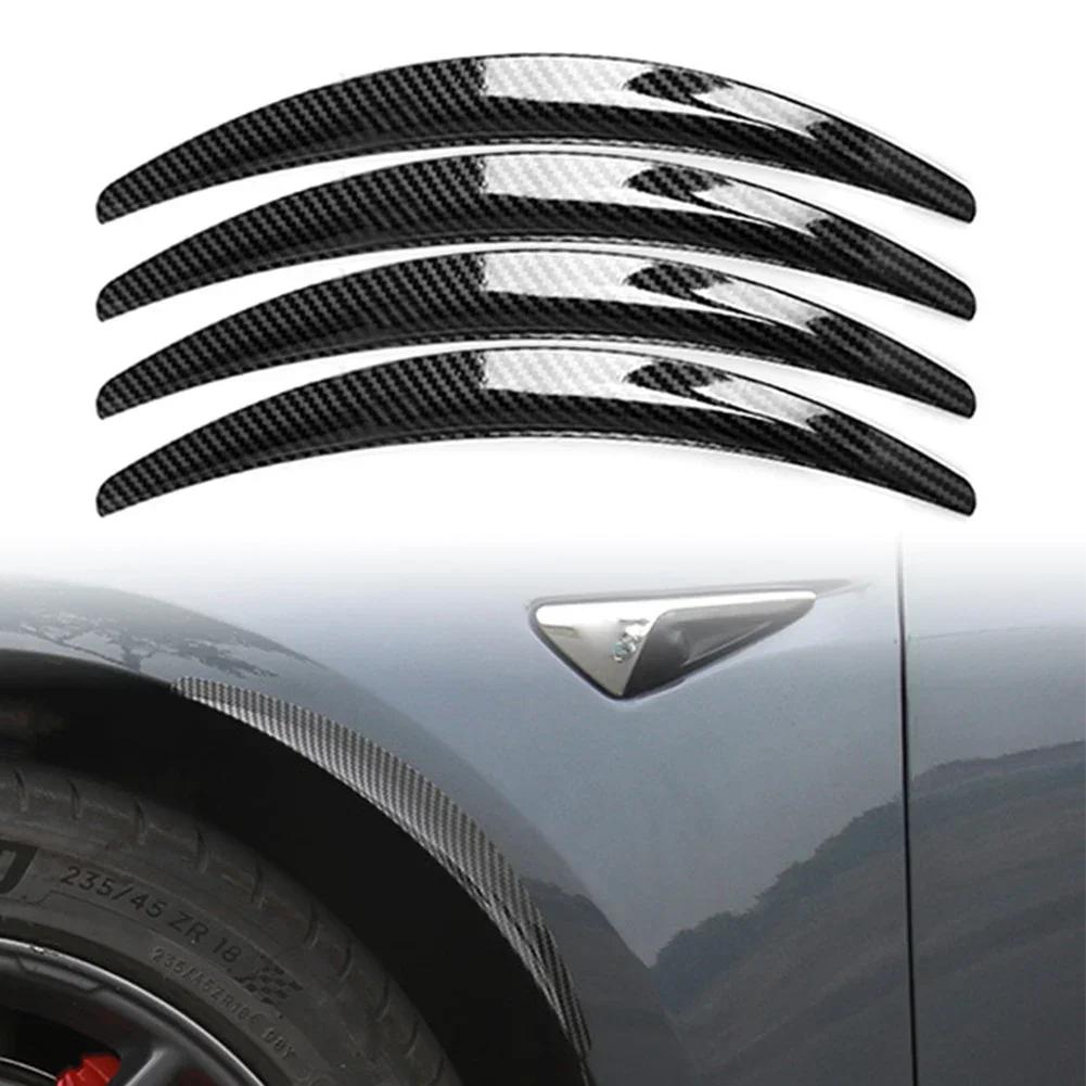 

4Pcs/Set Car Wheel Eyebrow Arch Trim Side Fender Flare Strip For Tesla Model 3 2017 2018 2019 2020 2026 Exterior Parts