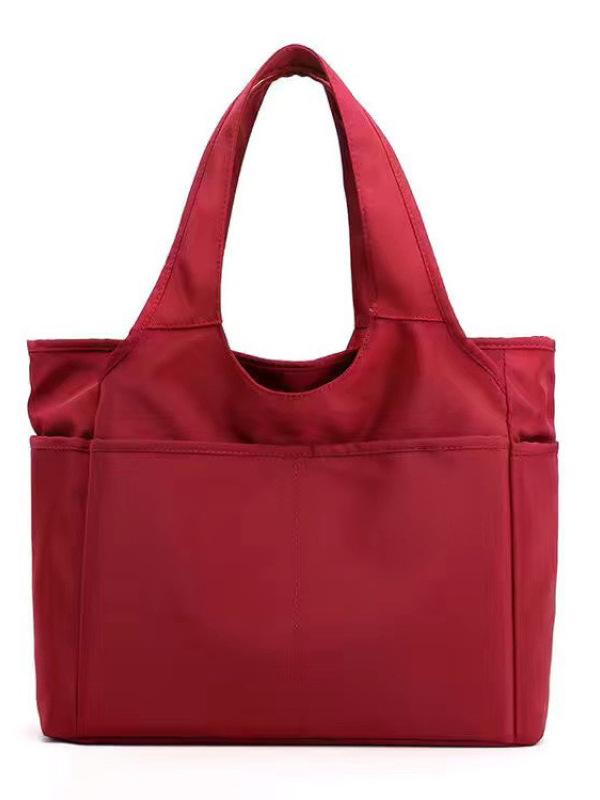 Women's Large Capacity Multi-Compartment Canvas Tote Bag