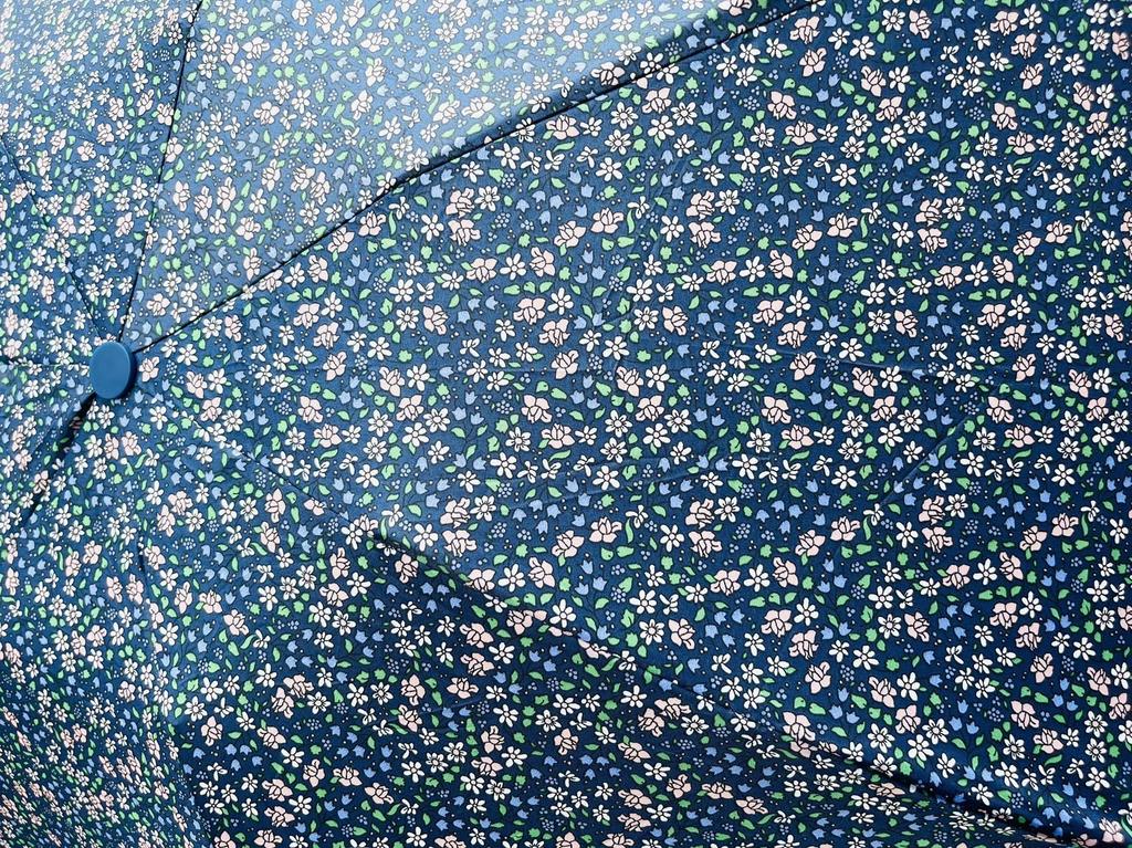 item ladies folding umbrella compact lightweight cute floral pattern blue No-brand