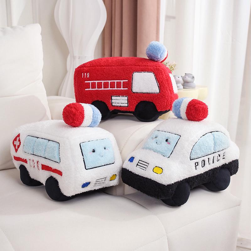 Adorable Car Doll Plush Pillow Toy for Children's Room Decor and Gifts