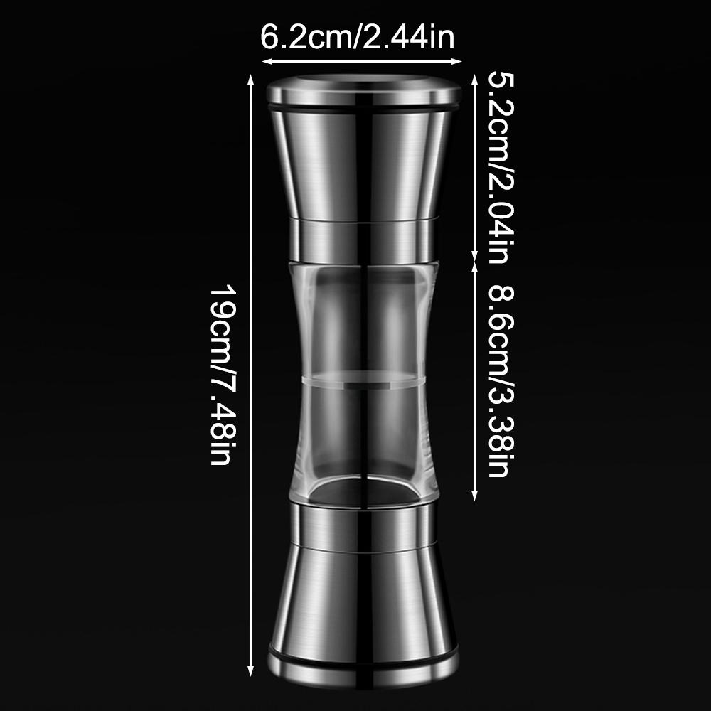 1PC Manual Spice Pepper Kosher Salt Grinder Bottle Bulgur Seasoning Bottle Household Stainless Steel