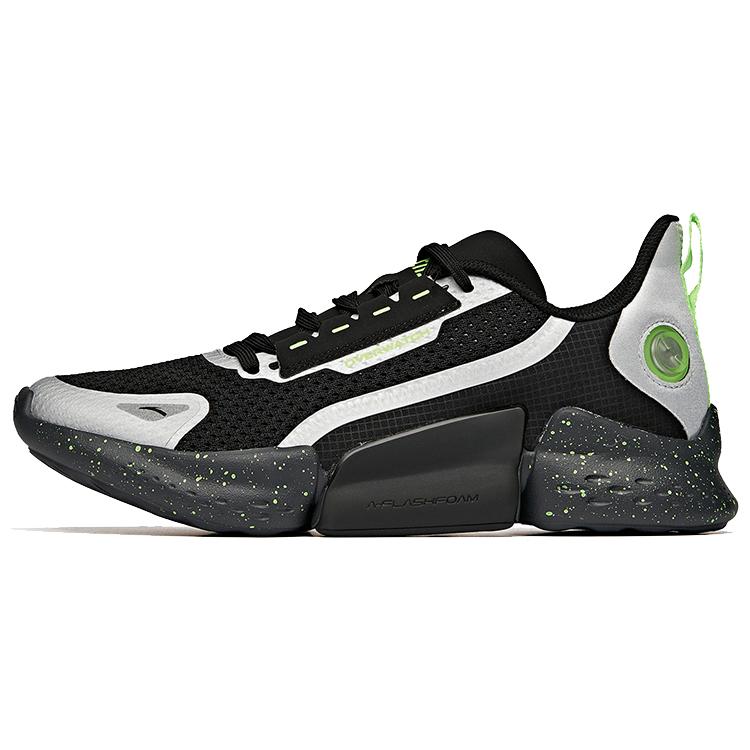 

ANTA Variety Training Collection Training Shoes Men s Low top Black/Silver/Green 112027786-12 40