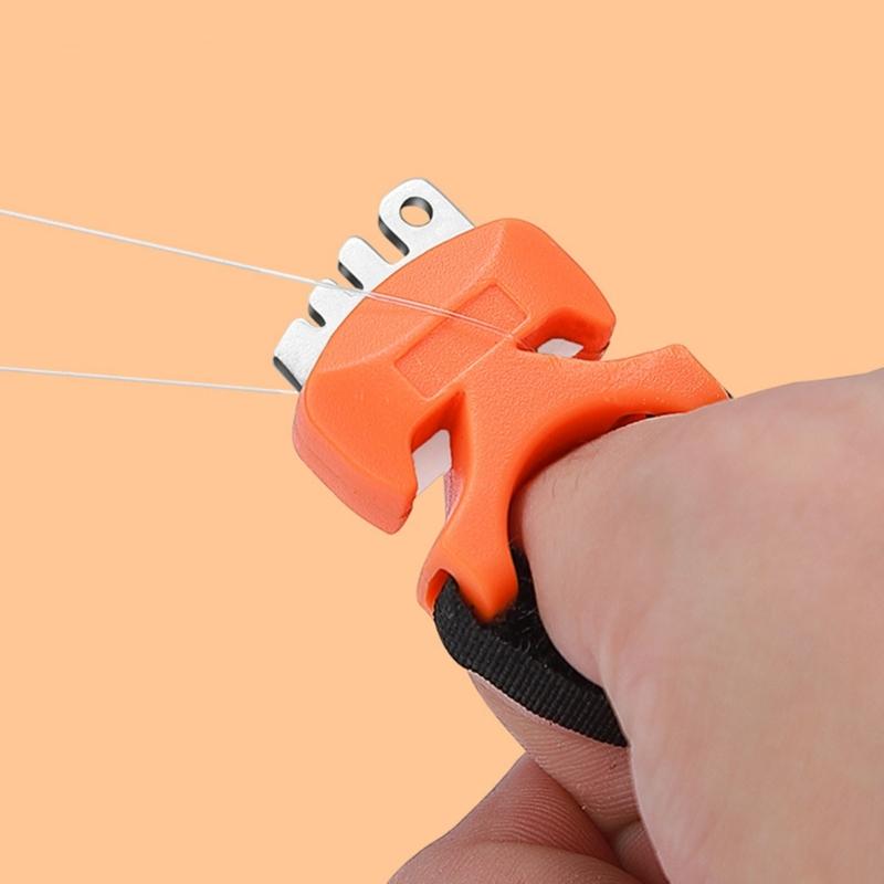 Ceramic Edges Line Trimmer Tool Adjustable Finger Band Stainless Steel Construction For Quick Lures Corrections And Secure Knots Small Fishing