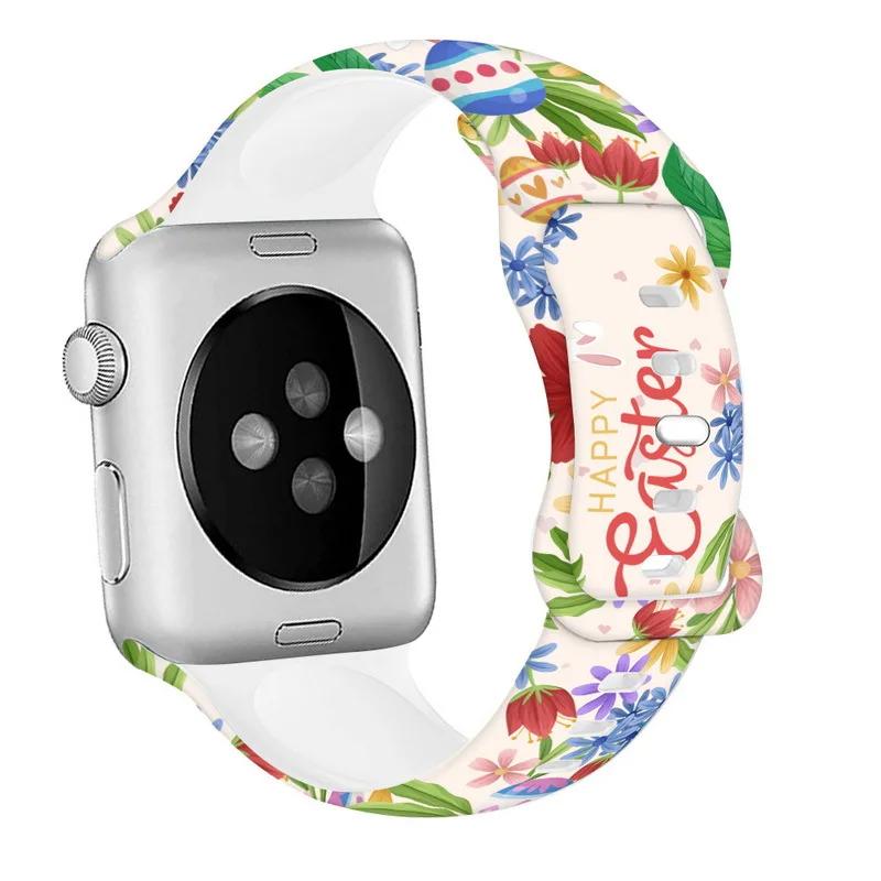 Valentine Day Silicone Strap for Apple Watch Band 49mm 45mm 44mm 42mm 46mm 41mm 40mm Gift Bracelet iWatch Ultra 10 9 8 7 6 5 SE