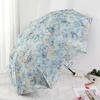 Double-Layer Lace Embroider Sun Umbrella Thickened Sun Protection UV Protection Dual-Use Black Glue Sun Umbrella Automatic Umbrella Female