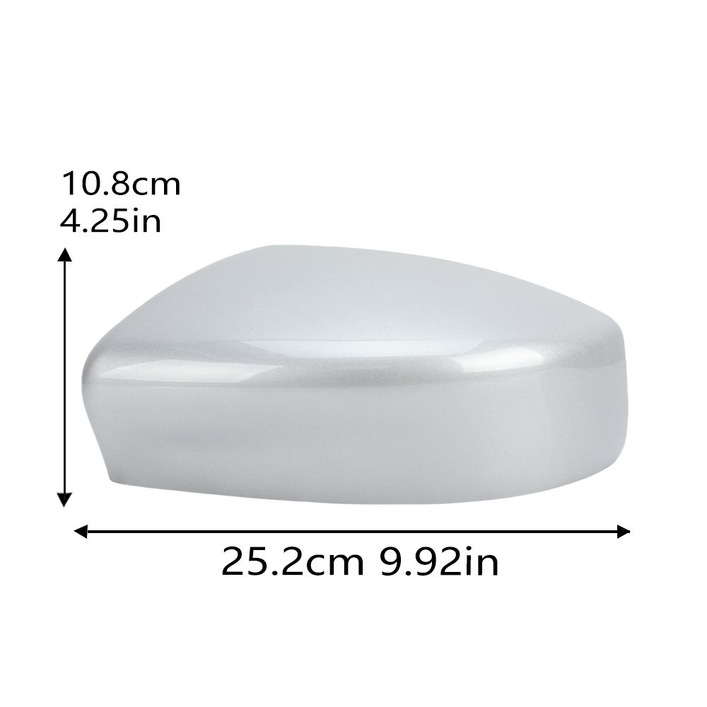 Rearview Mirror Cover Cap For Nissan Sentra 2013 2014 2015 2016- US Version Moonlight Silver With Buckle Car Accessories