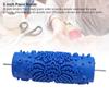 5 Inch Pattern Paint Roller Washable Reusable Decorative Art Pattern Texture Rubber Roller for Wall 
