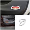 ABS Chrome Car Inner Front Door Side Light Cover Trim Car Decor Product Sticker for Renault Koleos Samsung QM6 2016 - 2022