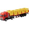 Large Alloy Cargo Transport Simulation Trailer Toy Truck for Kids