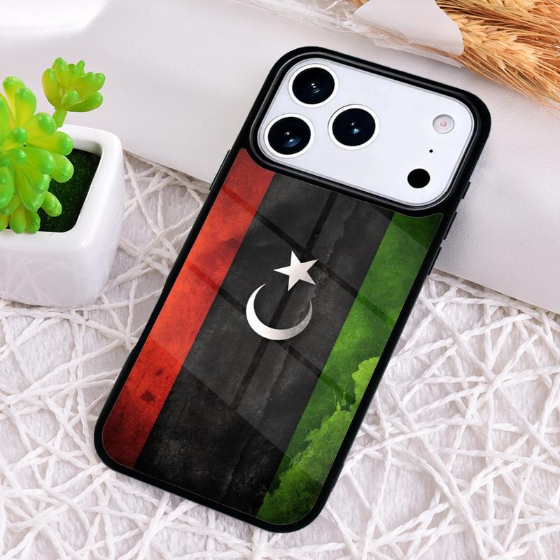 Libya Flag Soft Phone Case for iPhone 17 Air 16 15 11 12 14 13 Pro Max Shockproof Cover