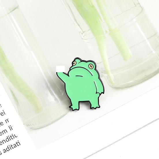 Talos Brooch Pin Funny Anime Alloy Cute Frog Cartoon Animal Brooch for Kids