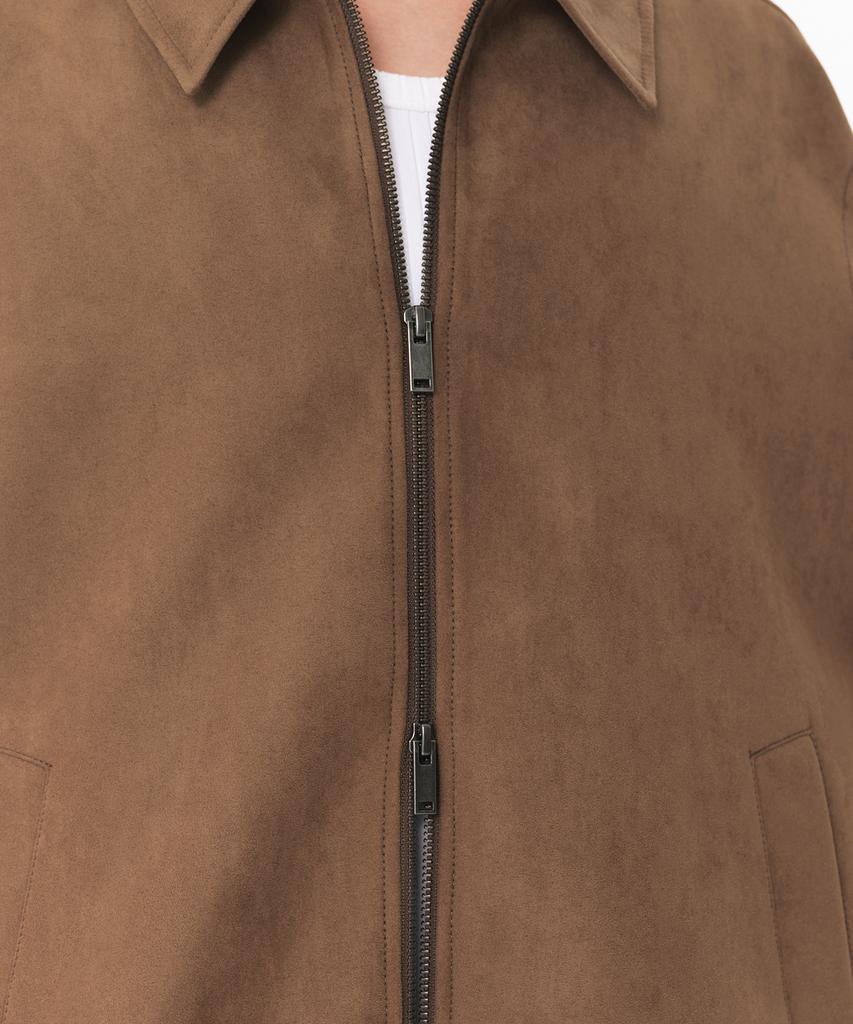 Musinsa Standard Synthetic Suede Minimal Blouson Jacket [Light Brown]