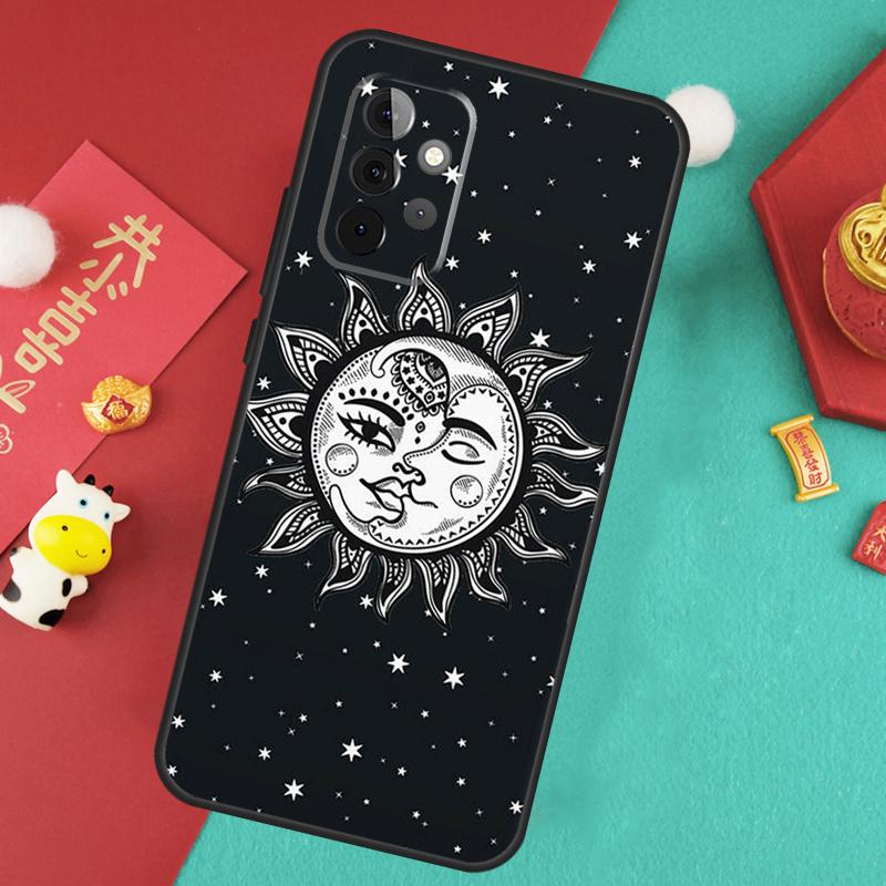 SUN AND MOON Mystic Zodiac Case For Samsung Galaxy A55 A35 A15 A54 A34 A14 A52 A32 A12 A13 A33 A53 A17 A16 A26 A36 A56