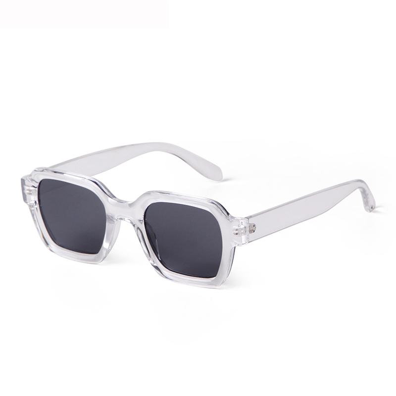 STORY Retro Trendy Orange Square Sunglasses Women Men Fashion Transparent Green Frame Rectangle Sun Glasses Female Shades