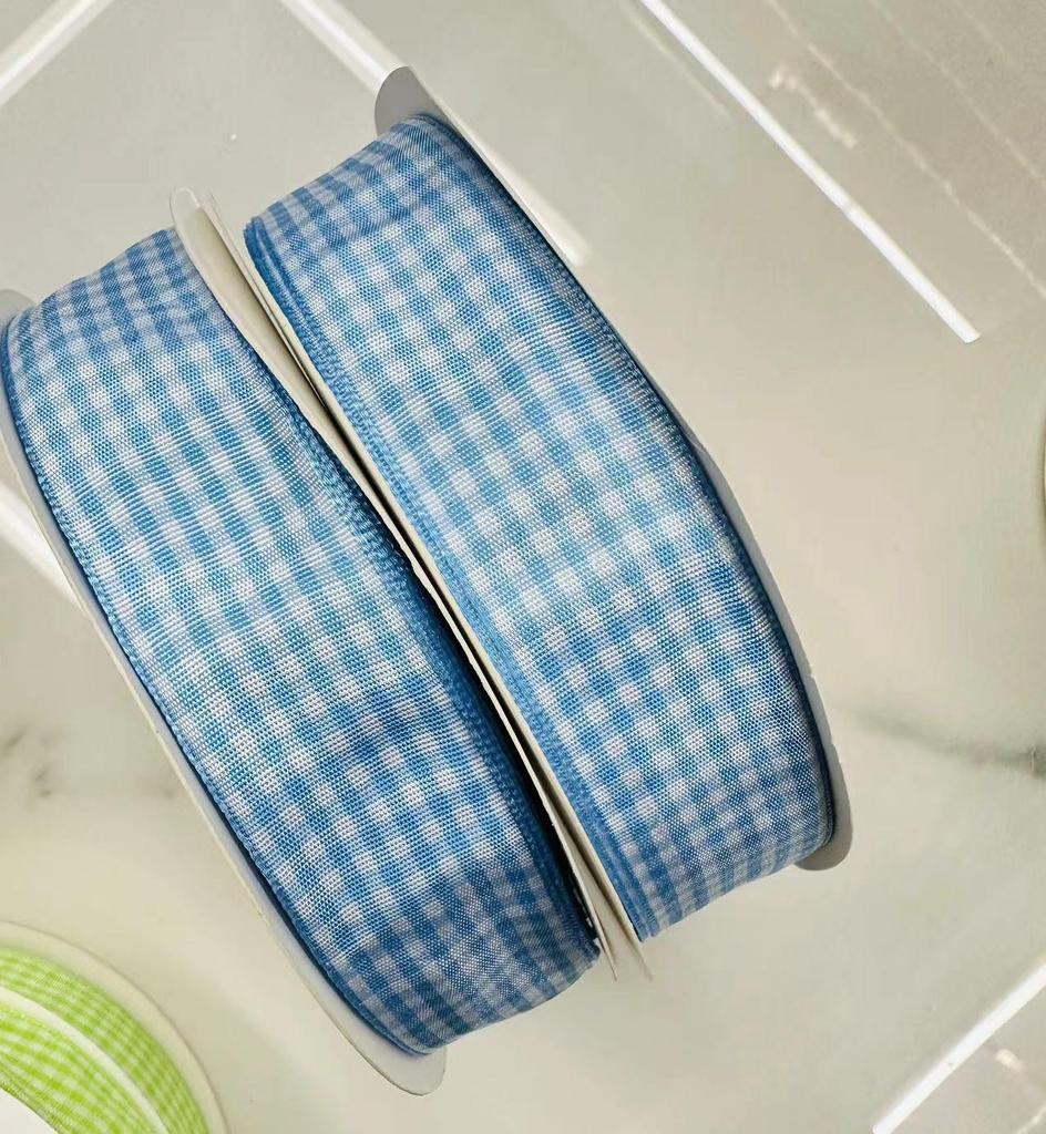 Scottish Handmade 2.5cm Plaid Ribbon for DIY Hair and Clothing Accessories