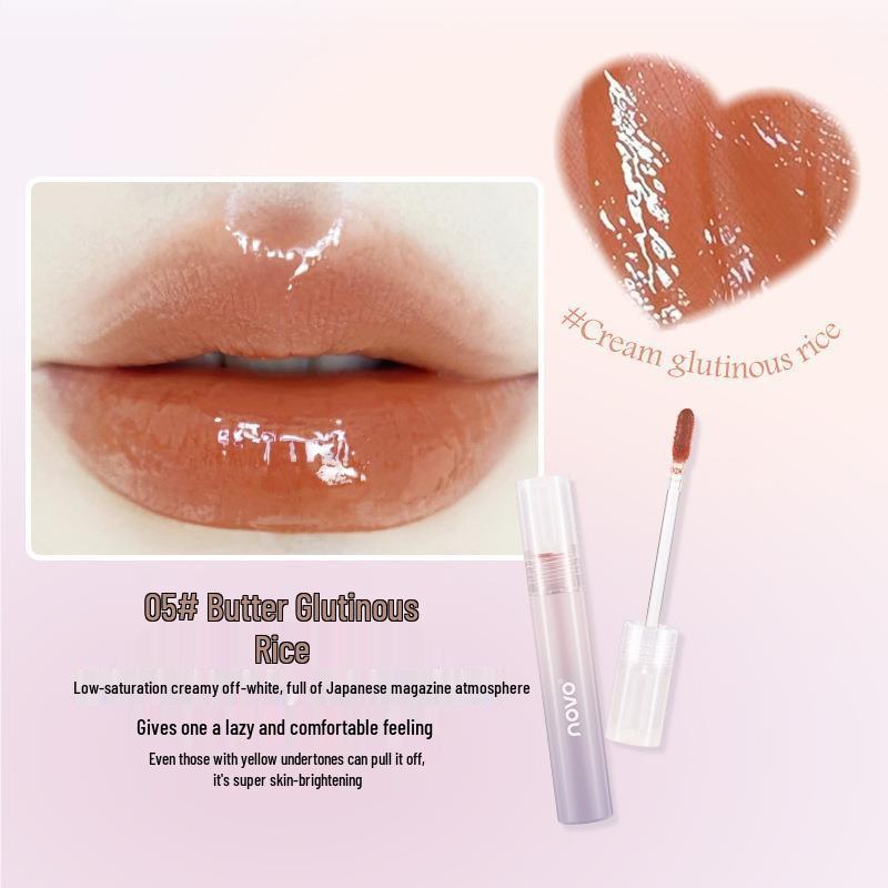 

NOVO5821 Watery Crystal Iridescent Lip Gloss: Hydrating, Silky, Easy-to-Apply Formula Enhances Complexion and Brightens
