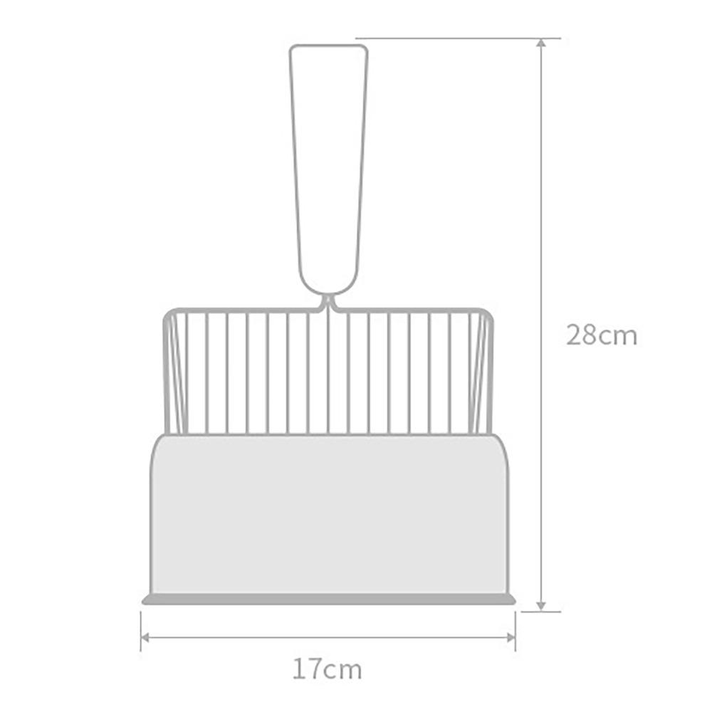 Durable Wood Handle Cat Litter Scoop Long Handle Fast Sifting Kitty Metal Scooper Deep Shovel Cat Pan Scooper Indoor Use