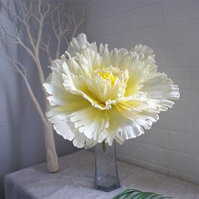 Künstliche Pfingstrose Realistische Künstliche Seidenblume mit Stiel Heim Büro Hochzeitsfeier Tischdekoration Vase Faux Blüte Dekoration