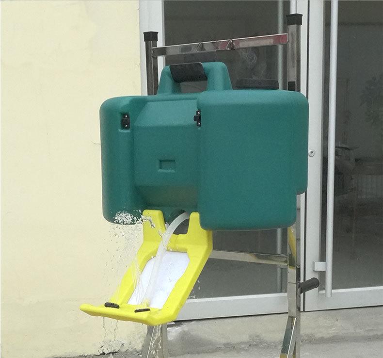 34L Mobile Emergency Eyewash Cart - 9 Gallon Portable Laboratory Unit