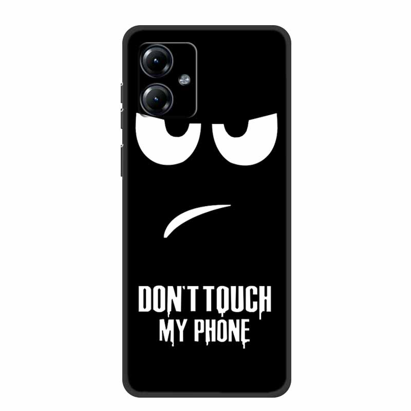 For Motorola Moto G84 5G Case Silicone Soft Wolf Lions Cat Black Bumper Funda Coque for Motorola Moto G54 5G TPU Protective Bag