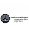 For Mercedes Benz W166 W212 W213 W246 W176 C260 C200 C300 C180 C63 W167 4Pieces Hub Accessories74mm ABS Car Wheel Center Covers