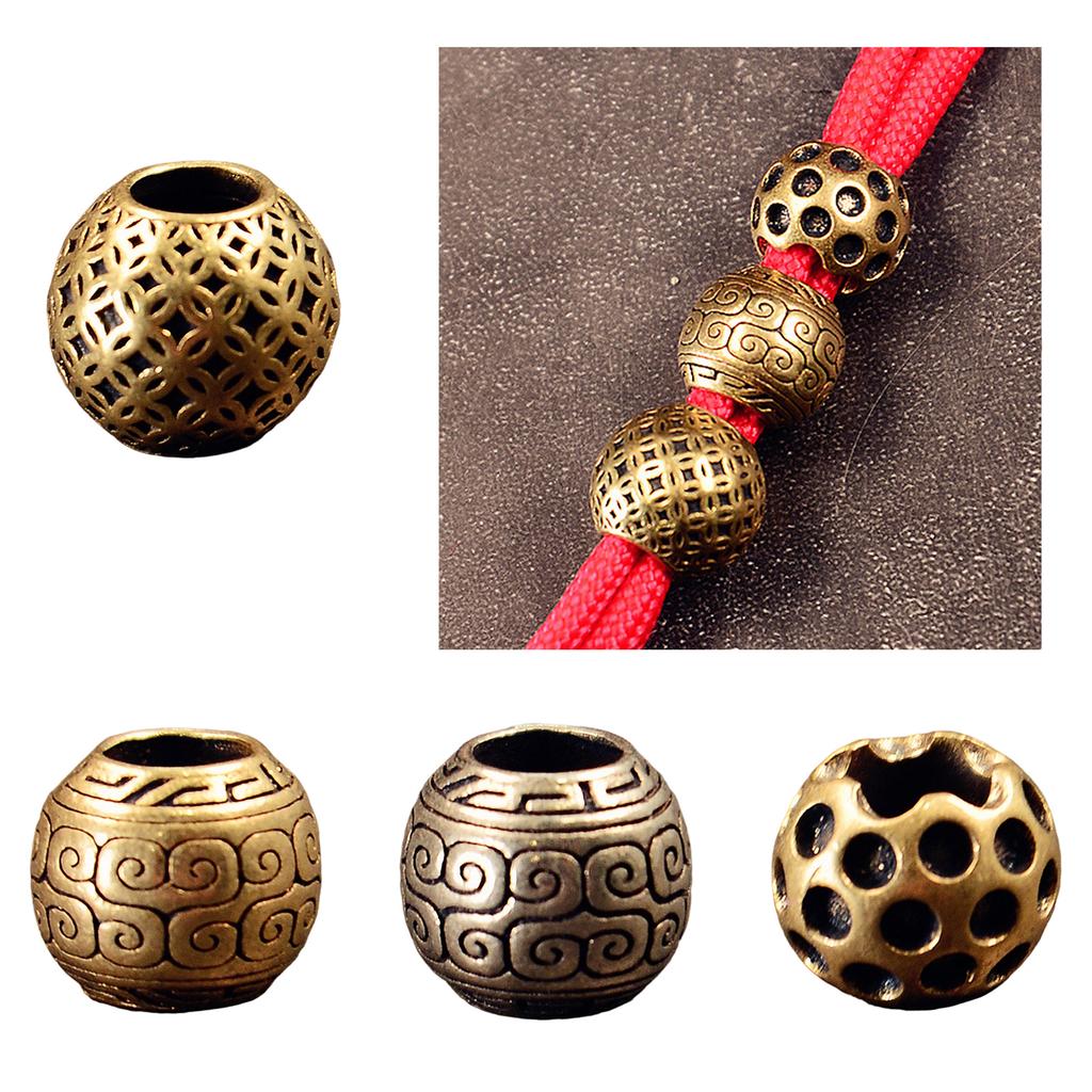Ciondolo con estremità del cordino a foro grande Forniture per la creazione di gioielli Perline distanziatrici in rame Per Artigianato fai-da-te e Accessori