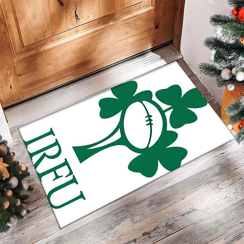 Ireland Rugby Crystal Velvet Carpet Soft Anti?Slip Floor Mat Comfortable Home Living Room Bedroom Decor Rug