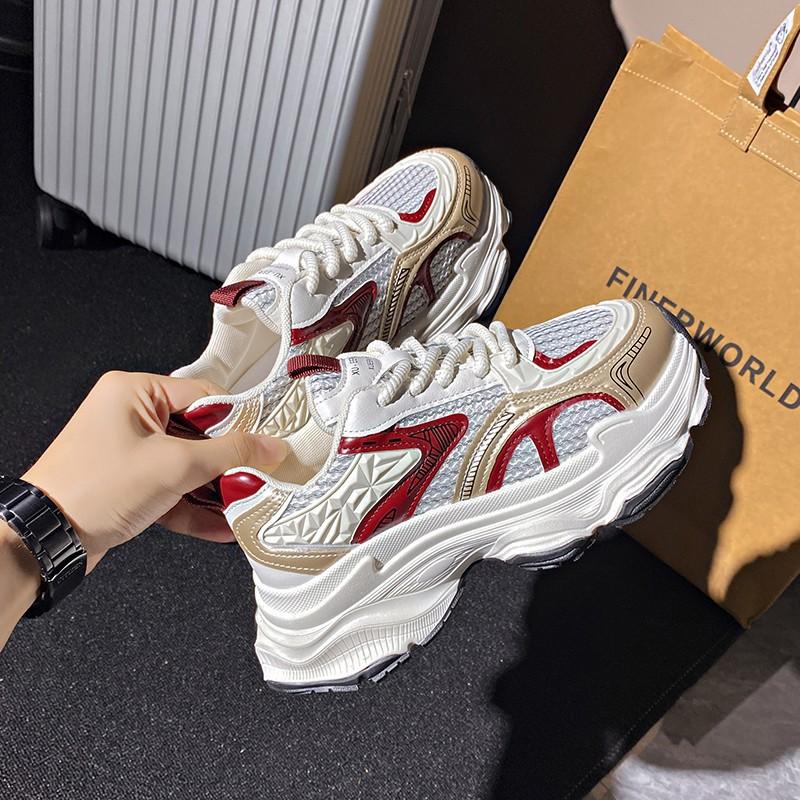 Internet Celebrity Super Fire Thick-soled Retro Gump Training Shoes Women's, New Summer Heightening Lightweight Casual Board Shoes