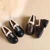 2 British style platform small leather shoes 22 new temperament black fairy style muffin