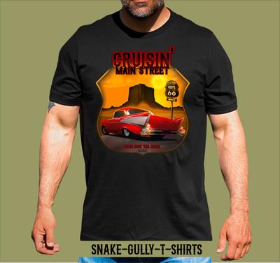 1957 CHEV CRUISIN MAIN STREET T-SHIRT