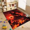 Multiple sizes Fiery dragon and lava Carpet for Living Room Bedroom Sofa Home Decor Rug Non-slip Floor Mat Luxury Gift