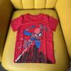 Japan  Hero Spider-Man Superman Boys Cotton T-Shirt Summer Cartoon Sweat Absorbing Children Short Sleeve Tide