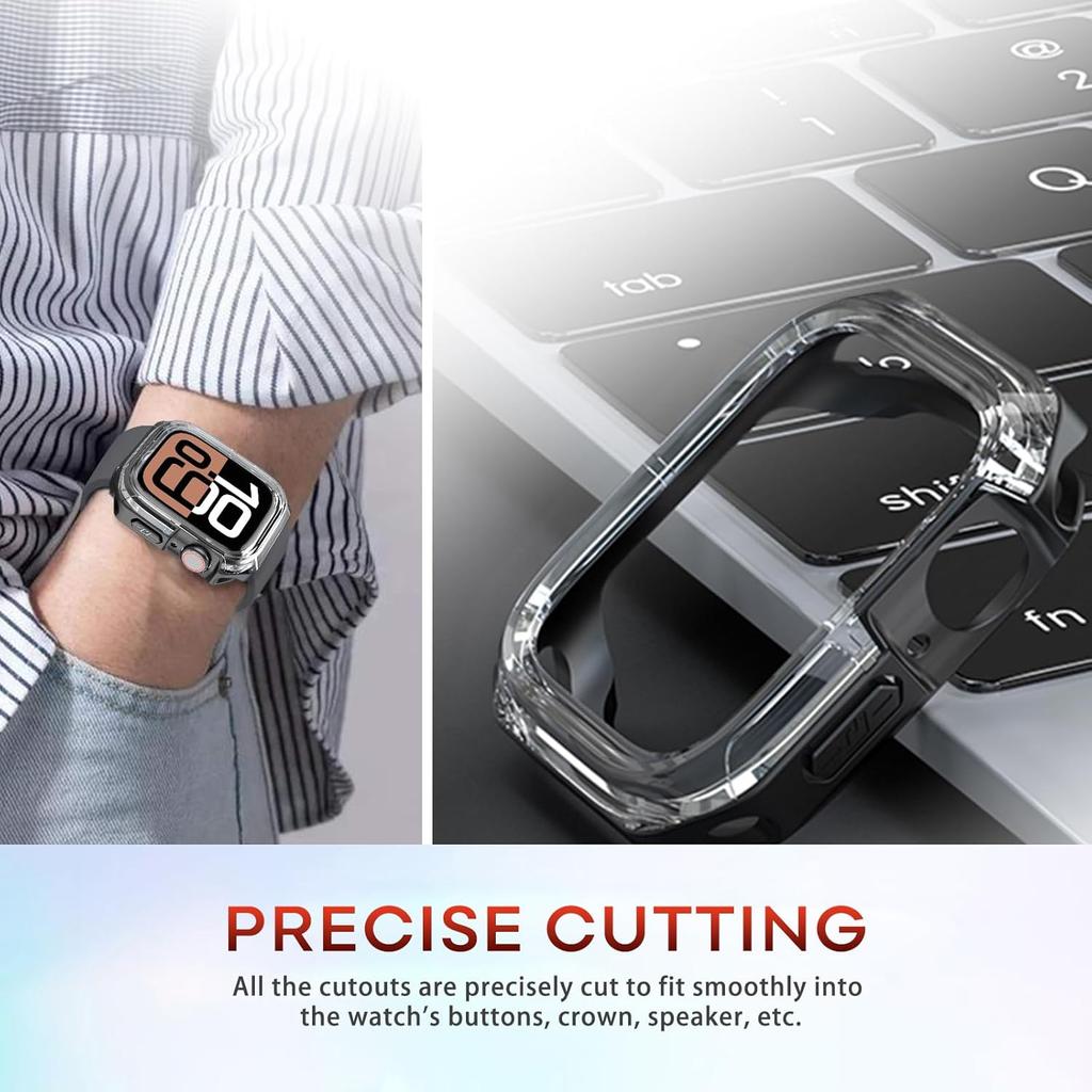 TPU Case for Apple Watch Cover 46 42mm 41 45 40 44 49mm Protector Bezel for Apple Smart Watch Series 10 9 8 7 6 5 4 Ultra Bumper