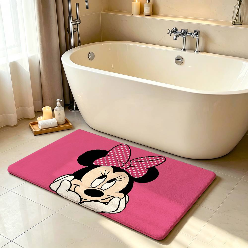 Cute Cartoon M-Mickey M-Mouses Carpet Bathroom Anti-slip Mat Door Mat Home Decoration Mat Entrance Door Mat Scratch-resistant