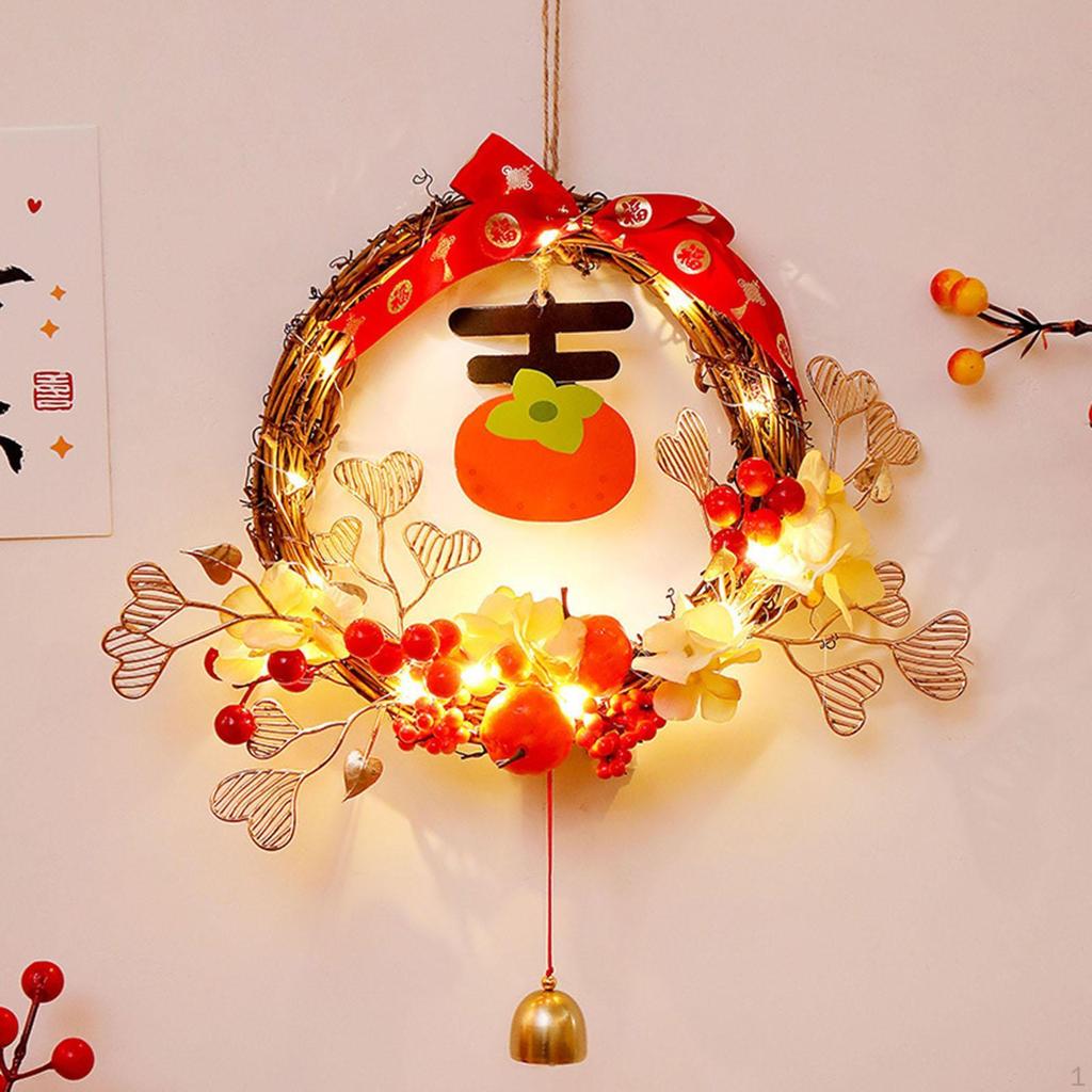 Chinese Year Garland with Lights of The Snake Door Decoration