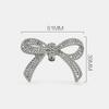 1 Pair Shiny Bow Shoes Clips Removable Shoes Flower Shoes Decorations Clip Rhinestone Bowknot Charm Buckle High Heel Shoes