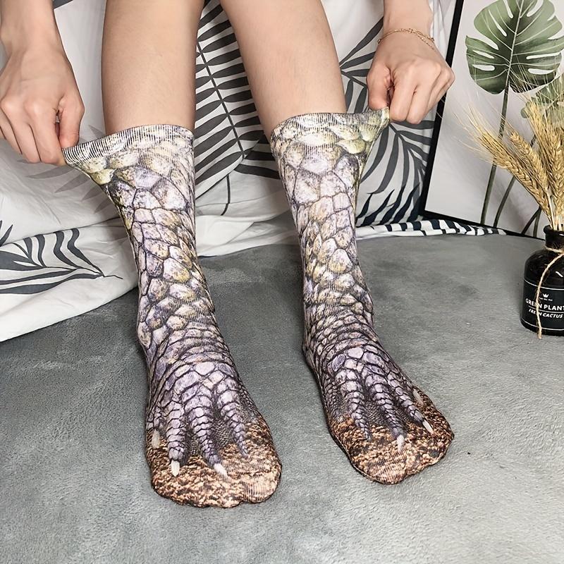 1 Pair of 3D Animal Socks, Digital Print Simulation Socks, Fun and Quirky Cat and Dog Socks for and Adults