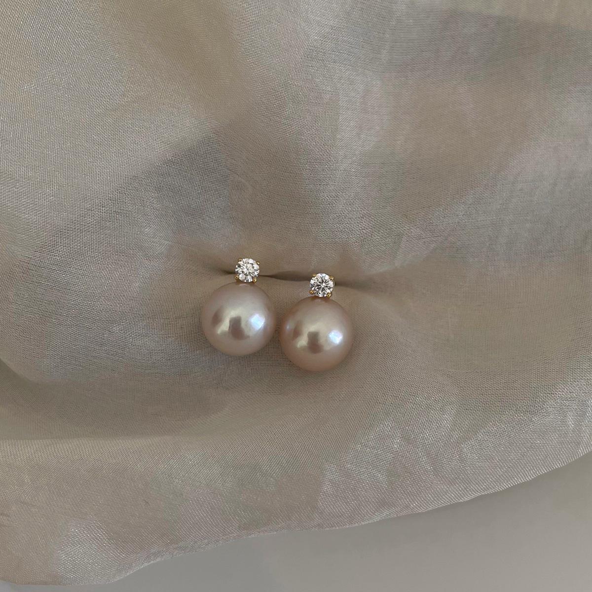 

Серьги-пусеты из серебра 925 пробы с жемчугом для женщин - Элегантный, Роскошный Дизайн