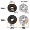 2 Pair Threaded Design Angle Grinder Flange Plated Surface Grinder Shaft Nut  For Makita 6100